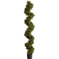 Whimiscal Boxwood Spiral Topiary, 6 Ft.-Kirkland's Home Online