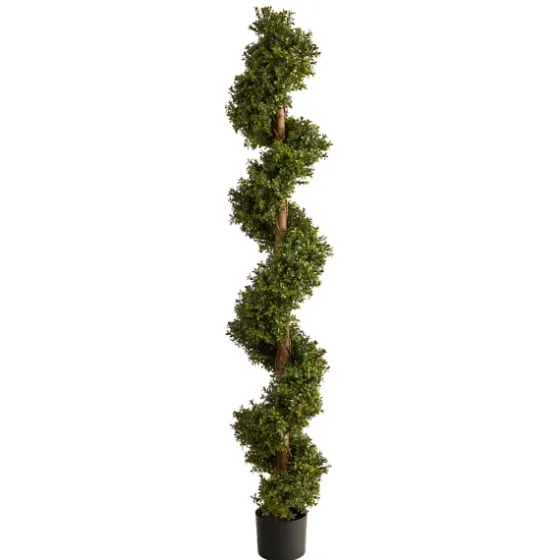 Whimiscal Boxwood Spiral Topiary, 6 Ft.-Kirkland's Home Online