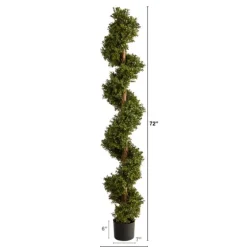 Whimiscal Boxwood Spiral Topiary, 6 Ft.-Kirkland's Home Online