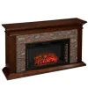 Whisky Maple And Stone Electric Fireplace-Kirkland's Home Flash Sale