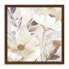 Whisper White Florals Framed Canvas Art Print-Kirkland's Home Outlet