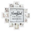 White 12 Photo Frame Collage Thankful Clock-Kirkland's Home Discount