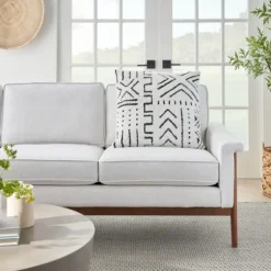 White And Black Tufted Geo Throw Pillow-Kirkland's Home Best