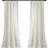 White And Blue Embroidered Curtain Panel, 84 In.-Kirkland's Home Flash Sale