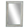 White And Blue Wood Frame Mirror, 32X48 In.-Kirkland's Home Cheap