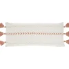 White And Blush Braided Stripe Lumbar Pillow-Kirkland's Home Best