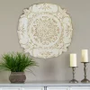 White And Bronze European Medallion Wall Plaque-Kirkland's Home Best Sale