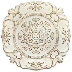 White And Bronze European Medallion Wall Plaque-Kirkland's Home Best Sale