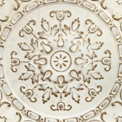 White And Bronze European Medallion Wall Plaque-Kirkland's Home Best Sale