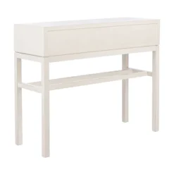 White And Brown Herringbone Console Table-Kirkland's Home Store