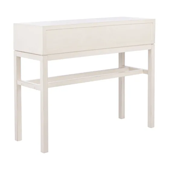 White And Brown Herringbone Console Table-Kirkland's Home Store