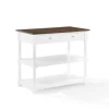 White And Brown Wood Kitchen Island-Kirkland's Home New