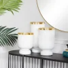 White And Golden Goblet 3-Pc. Candle Holder Set-Kirkland's Home Hot