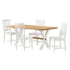White And Natural Wood X-Frame 5-Pc. Dining Set-Kirkland's Home Best Sale