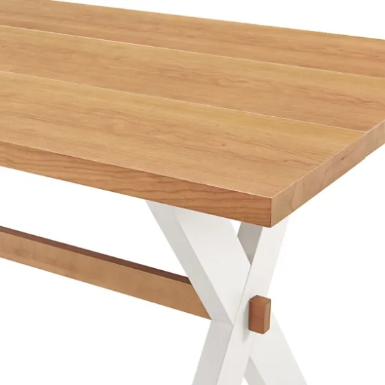 White And Natural Wood X-Frame 5-Pc. Dining Set-Kirkland's Home Best Sale