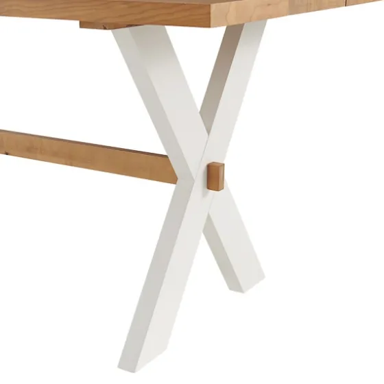 White And Natural Wood X-Frame 5-Pc. Dining Set-Kirkland's Home Best Sale