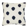 White And Navy Abstract Dot Pillow-Kirkland's Home Outlet