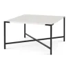 White And Onyx Marble Top Square Coffee Table-Kirkland's Home Outlet