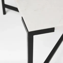 White And Onyx Marble Top Square Coffee Table-Kirkland's Home Outlet