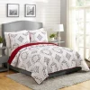 White And Red Pattern 3-Pc. King Quilt Set-Kirkland's Home Online