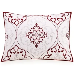 White And Red Pattern 3-Pc. King Quilt Set-Kirkland's Home Online