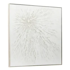 White And Silver Impasto Abstract Canvas Art Print-Kirkland's Home Fashion