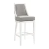 White And Swivel Bar Stool-Kirkland's Home Best