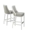 White And Swivel Bar Stools, Set Of 2-Kirkland's Home Hot