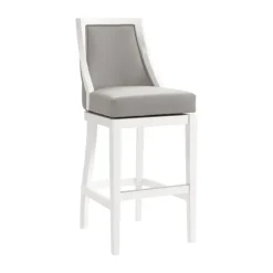 White And Swivel Bar Stools, Set Of 2-Kirkland's Home Hot