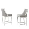 White And Swivel Counter Stools, Set Of 2-Kirkland's Home New