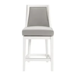 White And Swivel Counter Stools, Set Of 2-Kirkland's Home New