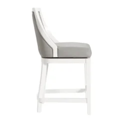 White And Swivel Counter Stools, Set Of 2-Kirkland's Home New