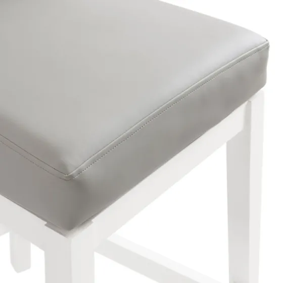 White And Swivel Counter Stools, Set Of 2-Kirkland's Home New