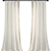 White And Tan Embroidered Curtain Panel, 84 In.-Kirkland's Home Hot