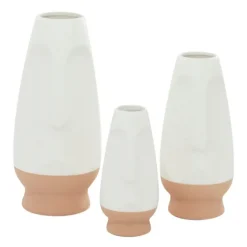 White And Tan Two Tone 3-Pc. Vases-Kirkland's Home Best Sale