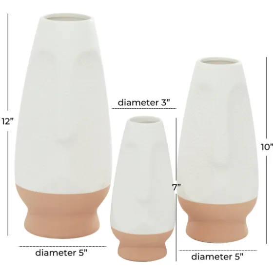 White And Tan Two Tone 3-Pc. Vases-Kirkland's Home Best Sale