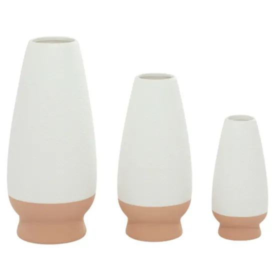 White And Tan Two Tone 3-Pc. Vases-Kirkland's Home Best Sale