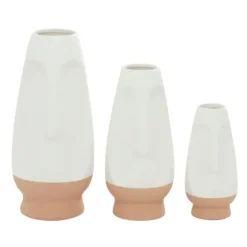 White And Tan Two Tone 3-Pc. Vases-Kirkland's Home Best Sale