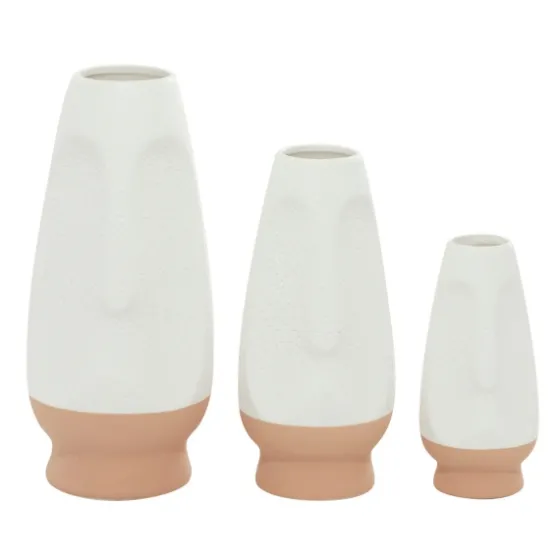 White And Tan Two Tone 3-Pc. Vases-Kirkland's Home Best Sale