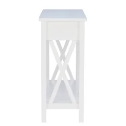 White Antique Pine X Console Table-Kirkland's Home Fashion