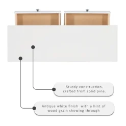 White Antique Pine X Console Table-Kirkland's Home Fashion