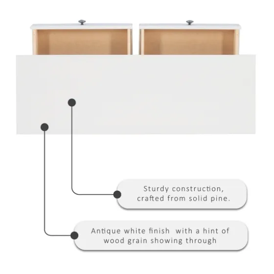 White Antique Pine X Console Table-Kirkland's Home Fashion