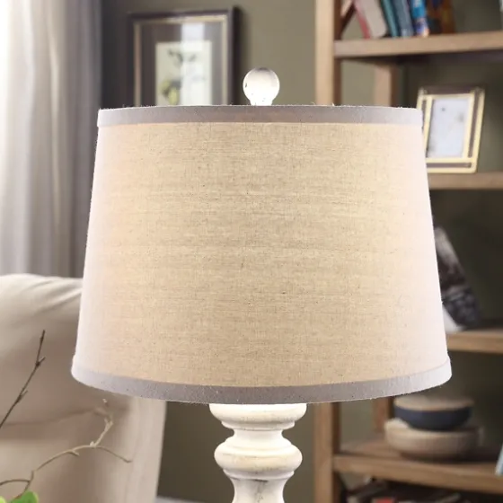 White Balastra Table Lamp With Square Base-Kirkland's Home Clearance