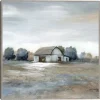 White Barn In Pasture Framed Canvas Art Print-Kirkland's Home New