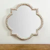 White Beaded Quatrefoil Wall Mirror-Kirkland's Home Best