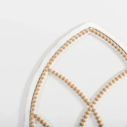 White Beaded Wood Arched Wall Plaque-Kirkland's Home Hot