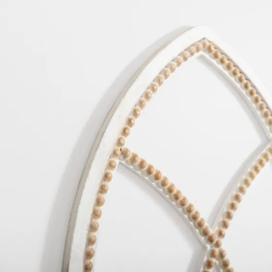 White Beaded Wood Arched Wall Plaque-Kirkland's Home Hot