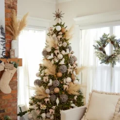White Berry Pinecone Spiral Wreath-Kirkland's Home Clearance