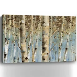 White Birch Forest Canvas Art Print, 60X40 In.-Kirkland's Home Fashion