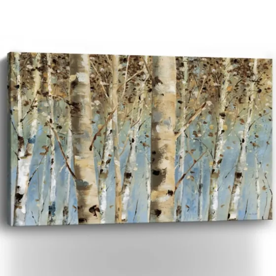 White Birch Forest Canvas Art Print, 60X40 In.-Kirkland's Home Fashion